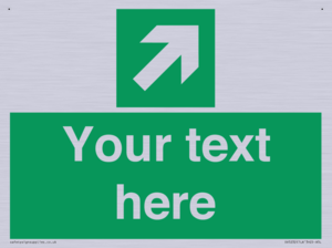 Custom Arrow Top Right Sign